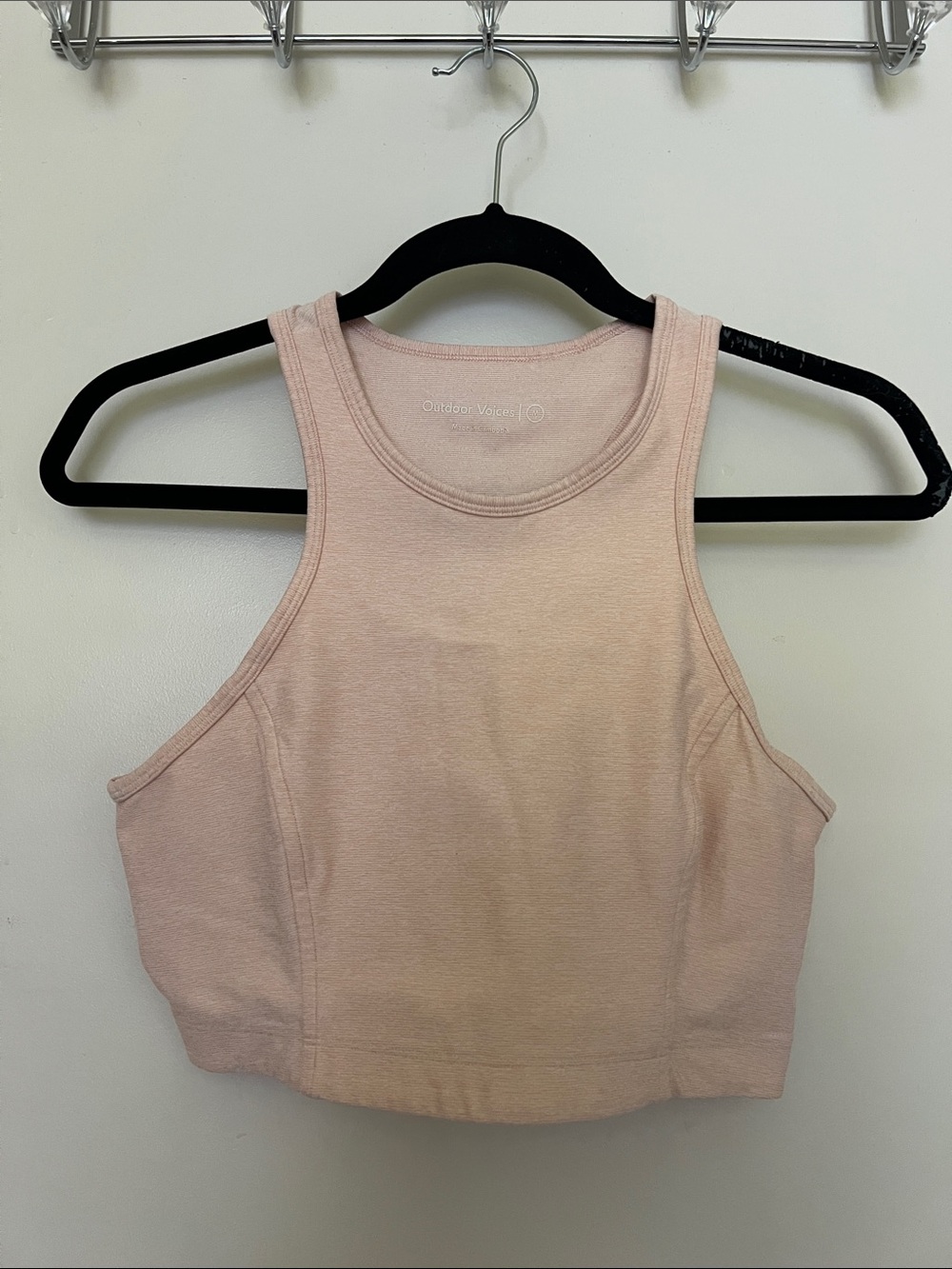Outdoor Voices Baby Pink Sports Bra